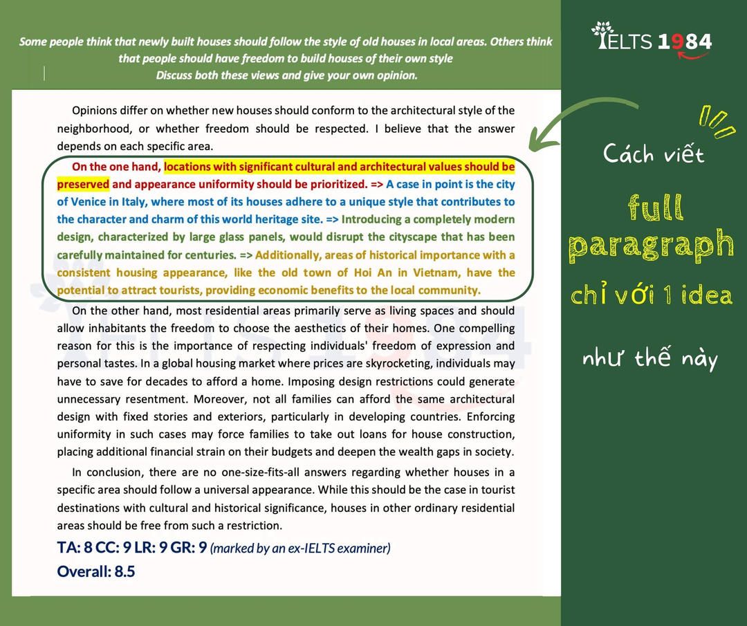 Cách Viết Đoạn Văn Chỉ Với 1 Supporting Idea