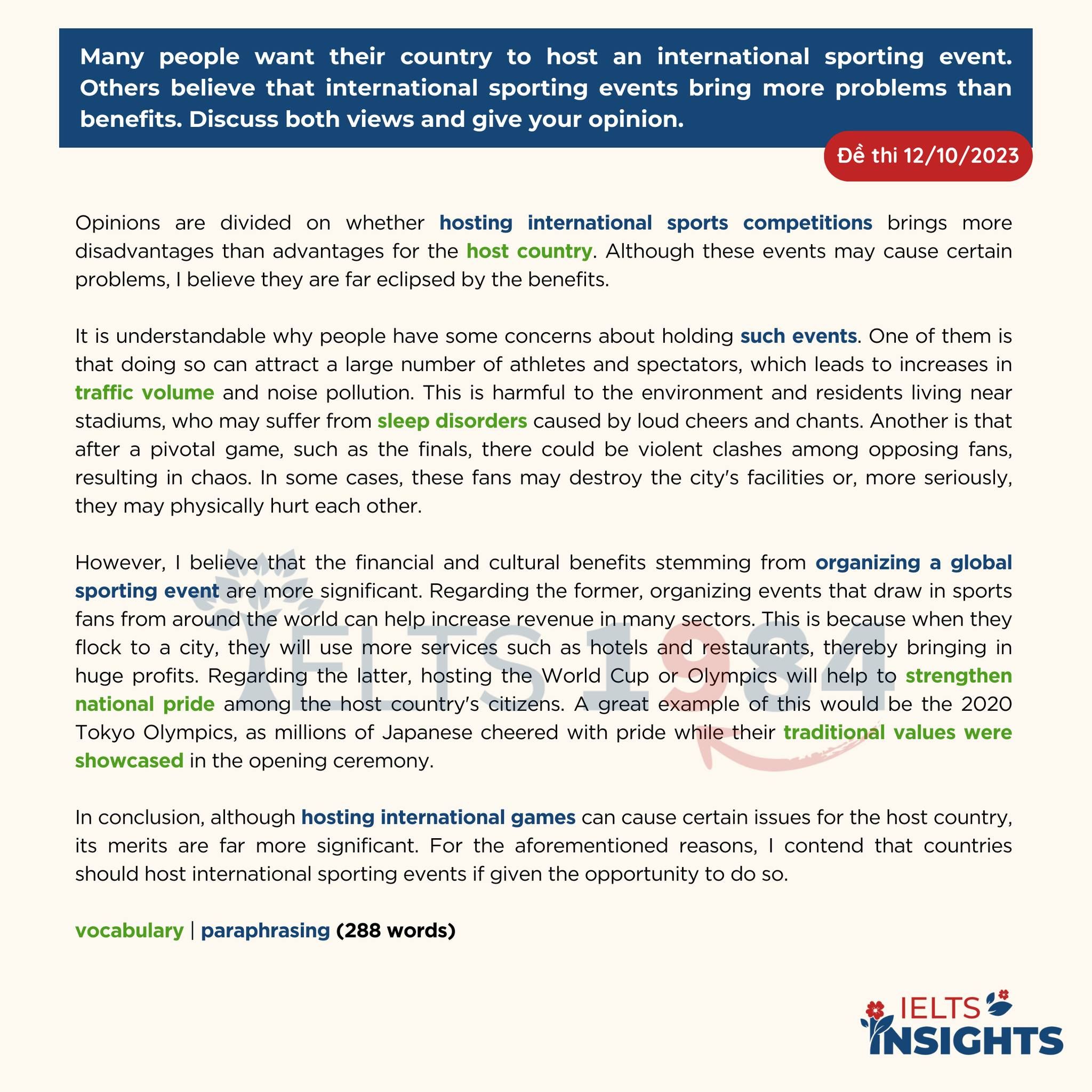 [cùng Viết Essay Từ Số Không]   Đề Thi Ngày 12:10:2023