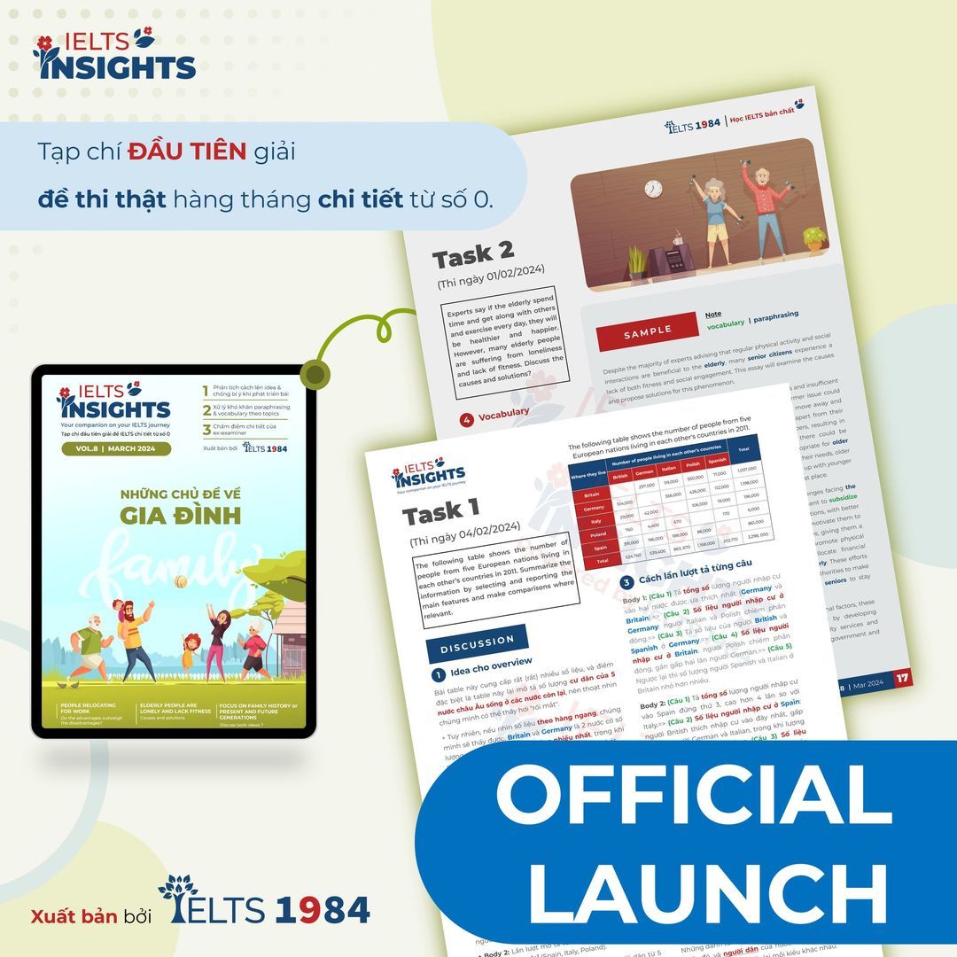 [ Tạp Chí Ielts Insights Vol.8 | 03.2024 ]
