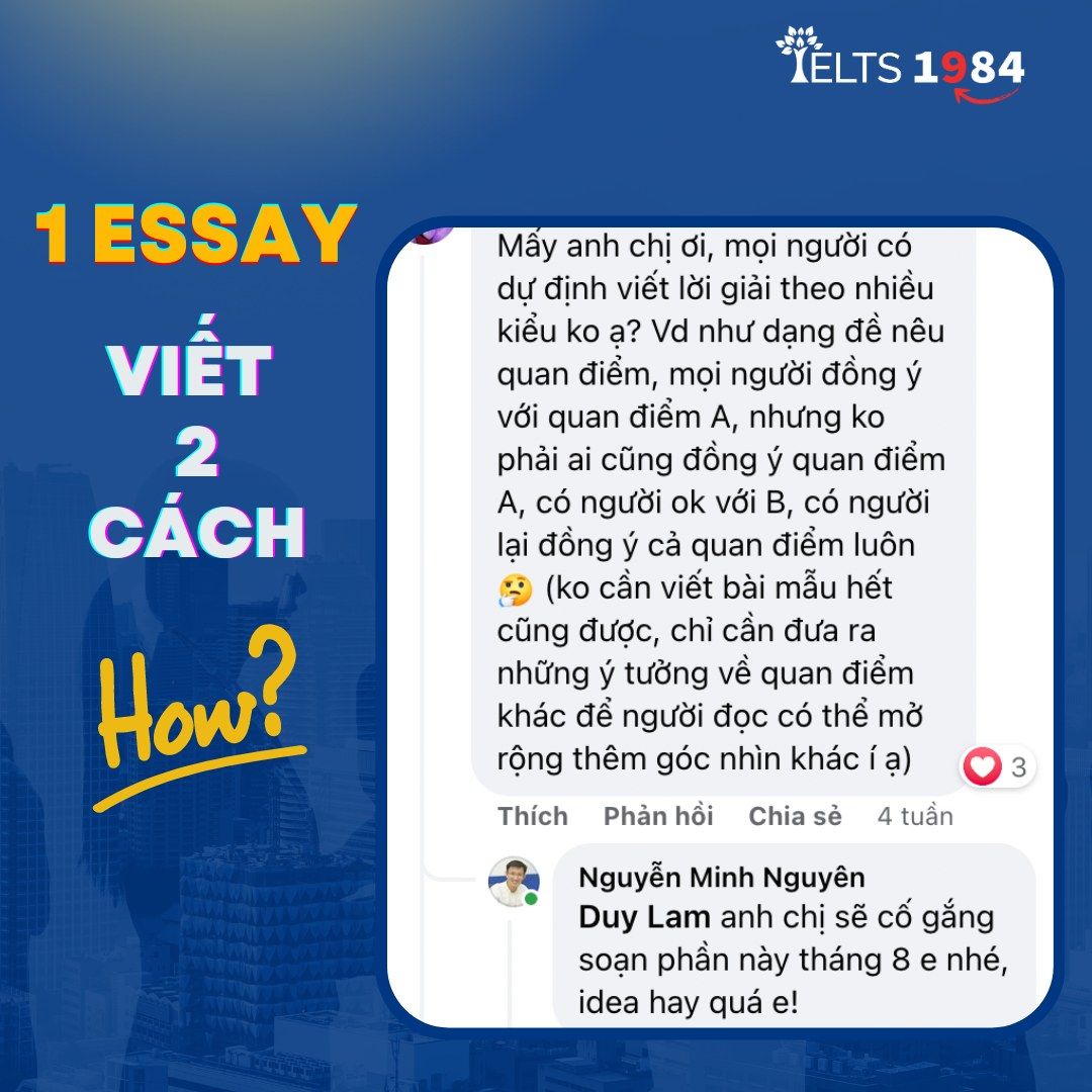 Một Bài Essay Viết 2 Cách Trông Như Nào?