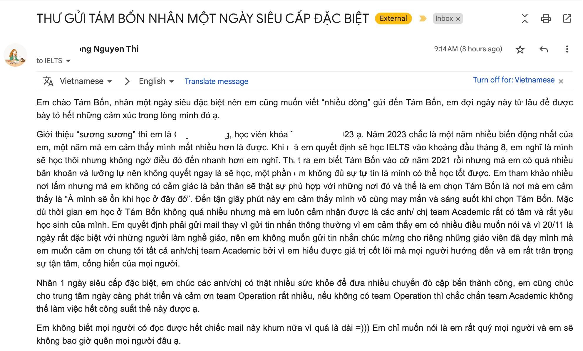 Flex Thứ Tuyệt Vời Nhất Mà Tám Bốn Có. Đó Là Tình Yêu Thương Của Các Bạn Học Viên 6