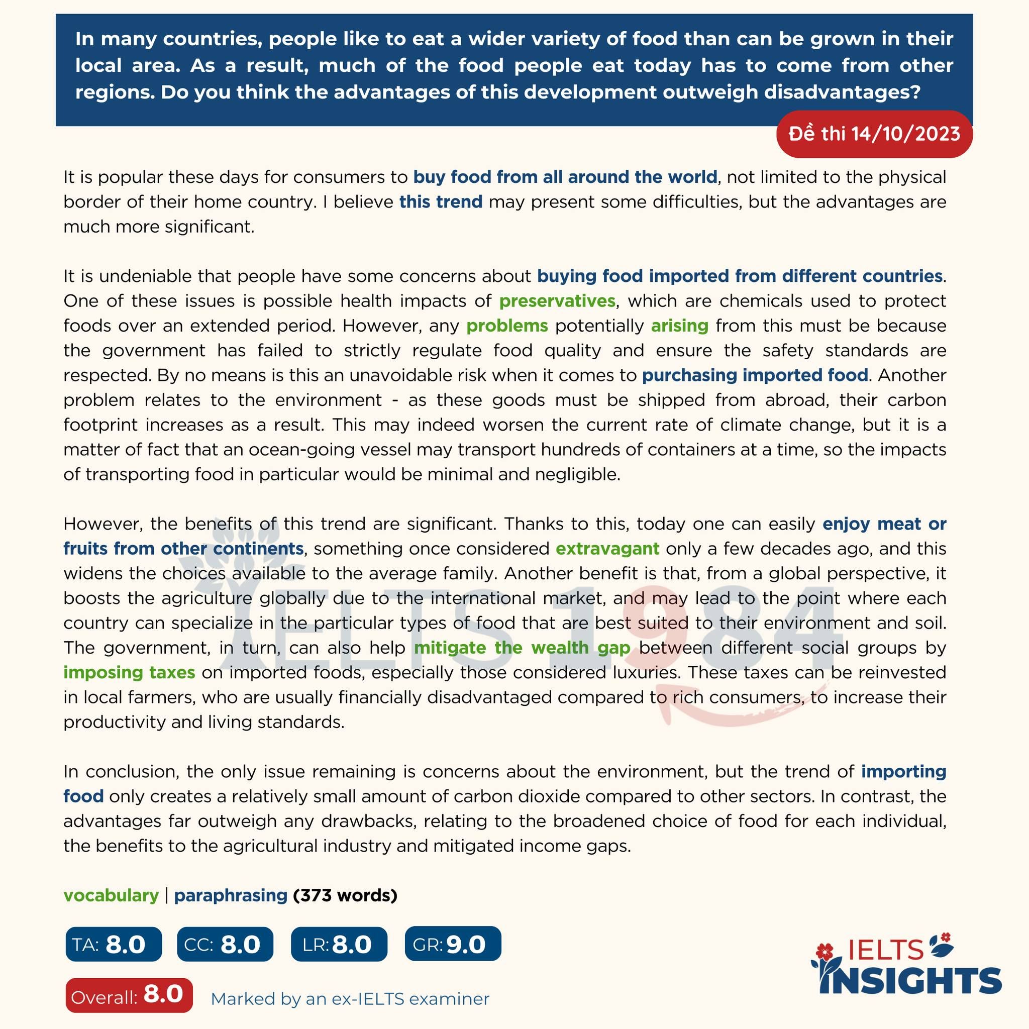 [cùng Viết Essay Từ Số Không]   Đề Thi Ngày 14:10:2023